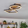 Cascada Plafoniera LED Marrone, Aspetto del legno, Nero, 1-Luce