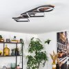 Cascada Plafoniera LED Marrone, Aspetto del legno, Nero, 1-Luce