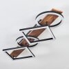 Cascada Plafoniera LED Marrone, Aspetto del legno, Nero, 1-Luce