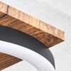 Cascada Plafoniera LED Marrone, Aspetto del legno, Nero, 1-Luce