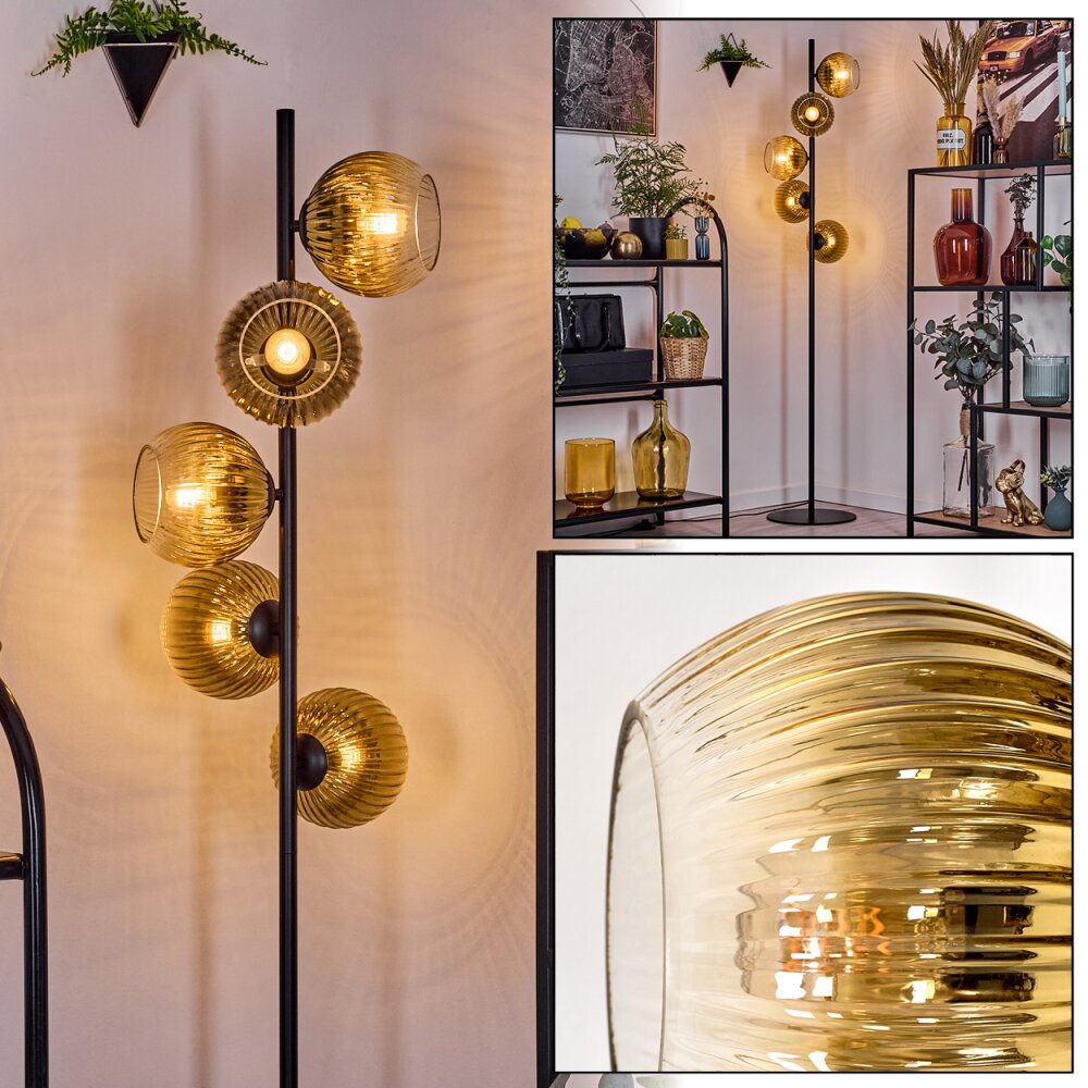 Koyoto Lampada da terra 31 cm Oro, Chiaro, 5-Luci main product photo