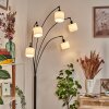 Bassagoda Lampada da terra Nero, 5-Luci