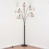 Bassagoda Lampada da terra Nero, 5-Luci