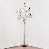 Bassagoda Lampada da terra Cromo, Nero, 5-Luci
