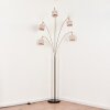 Bassagoda Lampada da terra Nichel opaco, Nero, 5-Luci