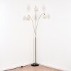Bassagoda Lampada da terra Nichel opaco, Nero, 3-Luci