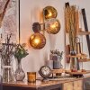 Ripoll Lampada a sfera, Applique Oro, Nero, 3-Luci