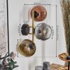 Ripoll Lampada a sfera, Applique Oro, Nero, 3-Luci