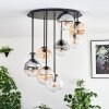 Gastor Plafoniera, Lampada a sfera 57 cm Ambrato, Chiaro, Grigio fumo, 9-Luci
