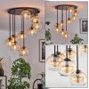 Koyoto Plafoniera, Lampada a sfera 57 cm Ambrato, Chiaro, 9-Luci