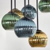 Koyoto Plafoniera, Lampada a sfera 57 cm Blu, Oro, Verde, 9-Luci