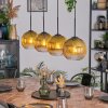 Koyoto Lampadario a sospensione, Lampada a sfera, Lampada a sospensione Oro, Chiaro, 4-Luci