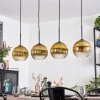 Koyoto Lampadario a sospensione, Lampada a sfera, Lampada a sospensione Oro, Chiaro, 4-Luci