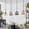 Ripoll Lampadario a sospensione, Lampada a sfera, Lampada a sospensione Ambrato, Chiaro, Grigio fumo, 4-Luci