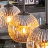Ripoll Lampadario a sospensione, Lampada a sfera, Lampada a sospensione Ambrato, Chiaro, Grigio fumo, 4-Luci