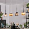 Ripoll Lampadario a sospensione, Lampada a sfera, Lampada a sospensione Ambrato, Chiaro, Grigio fumo, 4-Luci