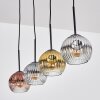Ripoll Lampadario a sospensione, Lampada a sfera, Lampada a sospensione Oro, Chiaro, Ramato, Grigio fumo, 4-Luci