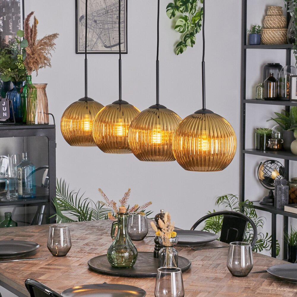 Koyoto Lampadario a sospensione, Lampada a sfera, Lampada a sospensione Oro, 4-Luci main product photo