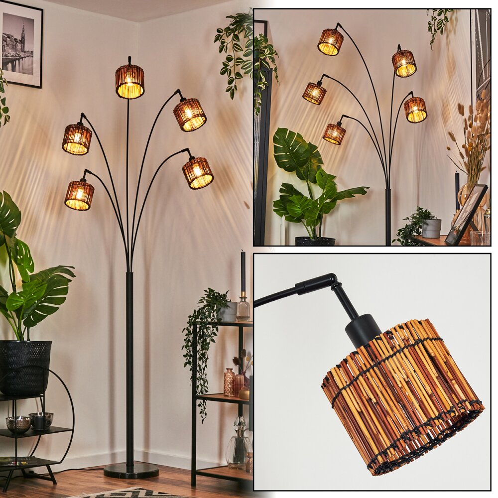 Cando Lampada da terra Nero, 5-Luci main product photo
