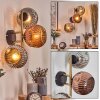 Ripoll Lampada a sfera, Applique Oro, Nero, 3-Luci