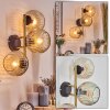Ripoll Lampada a sfera, Applique Oro, Nero, 3-Luci
