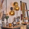 Ripoll Lampada a sfera, Applique Oro, Nero, 3-Luci