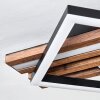 Ellekilde Plafoniera LED Marrone, Aspetto del legno, Nero, 1-Luce