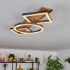 Cascada Plafoniera LED Marrone, Aspetto del legno, Nero, 1-Luce