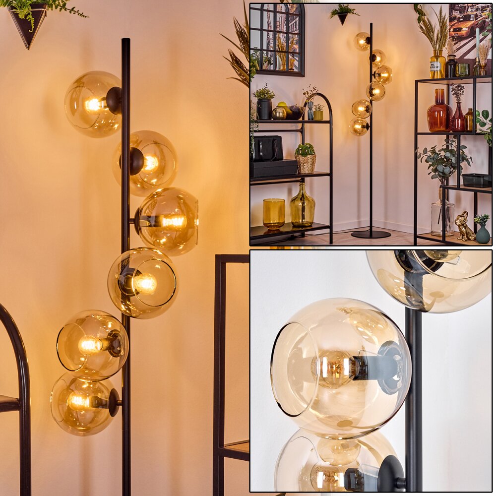 Koyoto Lampada da terra Ambrato, 6-Luci main product photo