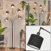 Bassagoda Lampada da terra Cromo, Nero, 5-Luci