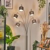 Bassagoda Lampada da terra Nichel opaco, Nero, 5-Luci