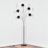 Bassagoda Lampada da terra Nichel opaco, Nero, 5-Luci