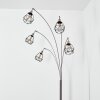 Yaak Lampada da terra Nichel opaco, Nero, 5-Luci