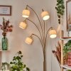 Bassagoda Lampada da terra Ottone, Nero, 5-Luci