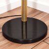 Cavaca Lampada da terra Ottone, Nero, 5-Luci