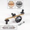 Ripoll Lampada a sfera, Applique Oro, Nero, 3-Luci