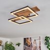 Narangera Plafoniera LED Marrone, Aspetto del legno, Nero, 1-Luce
