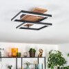 Narangera Plafoniera LED Marrone, Aspetto del legno, Nero, 1-Luce