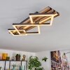 Ellekilde Plafoniera LED Marrone, Aspetto del legno, Nero, 2-Luci