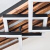 Ellekilde Plafoniera LED Marrone, Aspetto del legno, Nero, 2-Luci