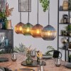 Koyoto Lampadario a sospensione, Lampada a sfera, Lampada a sospensione Blu, Verde, Ramato, 4-Luci