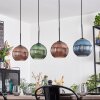 Koyoto Lampadario a sospensione, Lampada a sfera, Lampada a sospensione Blu, Verde, Ramato, 4-Luci