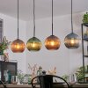 Koyoto Lampadario a sospensione, Lampada a sfera, Lampada a sospensione Blu, Verde, Ramato, 4-Luci