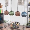 Koyoto Lampadario a sospensione, Lampada a sfera, Lampada a sospensione Blu, Verde, Ramato, 4-Luci