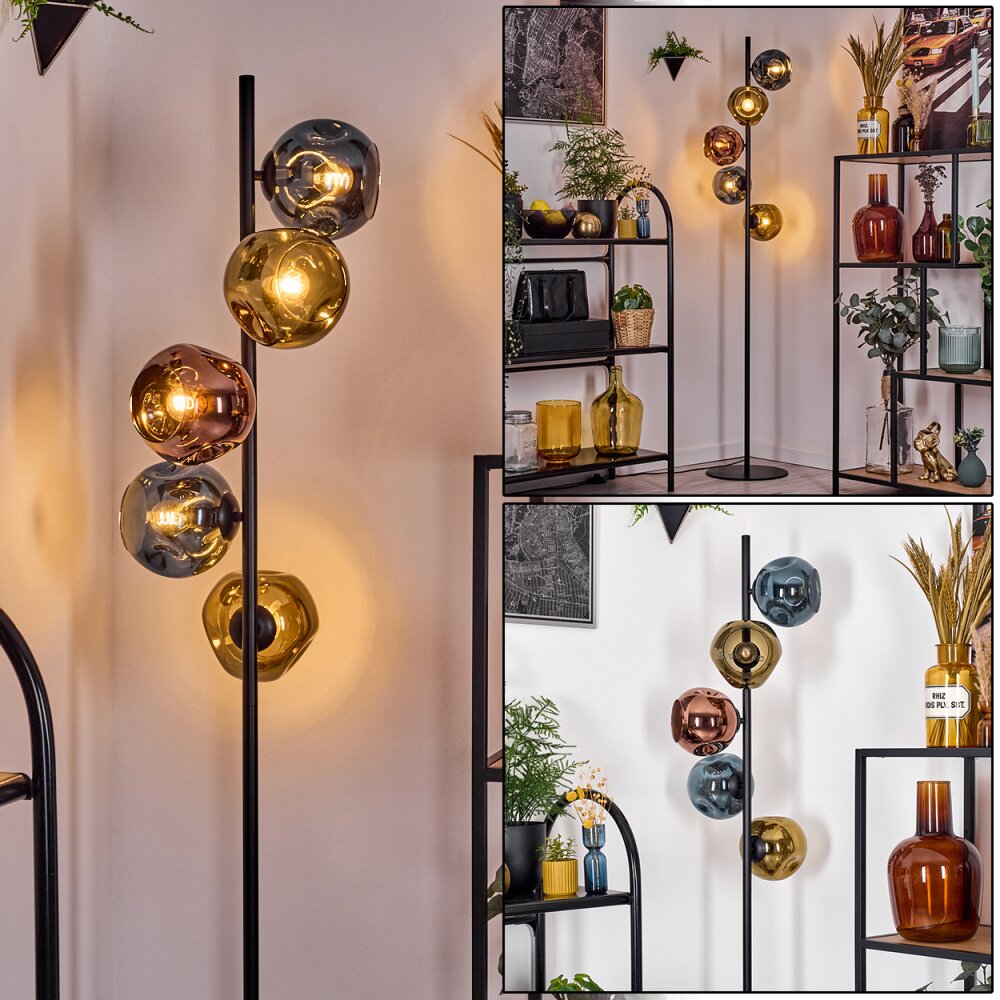 Ripoll Lampada da terra Blu, Oro, Ramato, 5-Luci main product photo
