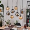 Gastor Lampadario a sospensione, Lampada a sfera, Lampada a sospensione Ambrato, Grigio fumo, 8-Luci