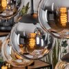 Gastor Lampadario a sospensione, Lampada a sfera, Lampada a sospensione Ambrato, Grigio fumo, 8-Luci