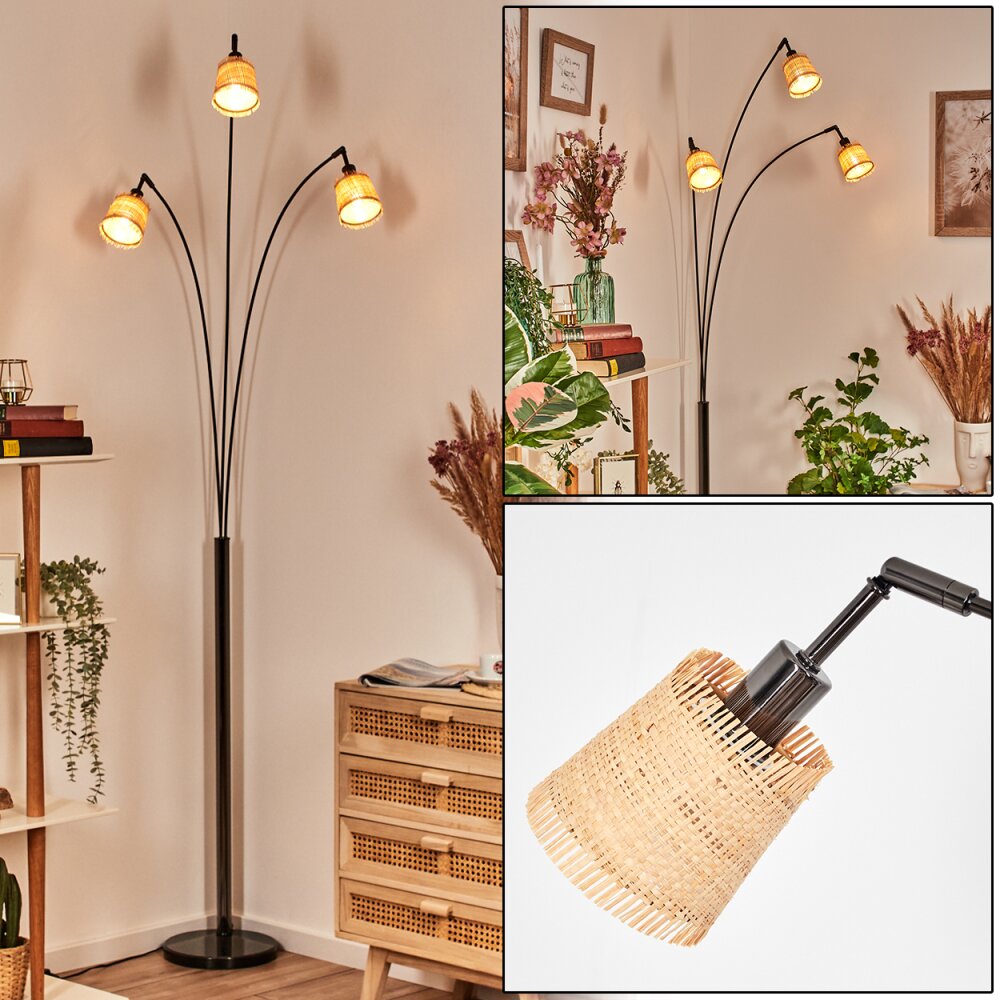Lindberg Lampada da terra Cromo, Nero, 3-Luci main product photo