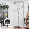 Codecreo Lampada da terra Nero, 3-Luci