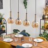 Tador Lampadario a sospensione, Lampada a sfera, Lampada a sospensione Nero, 4-Luci